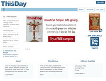 Tablet Screenshot of giveusthisday.org